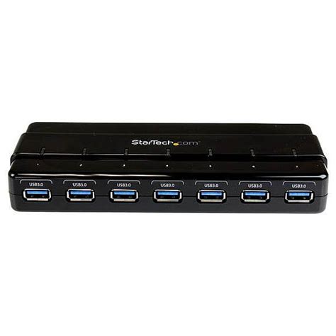 Startech 7 Port Superspeed Usb 30 Hub With Adapter St7300usb3b Mwave