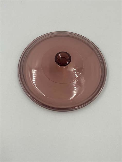 Pyrex Corning Visions Cranberry Glass Lid C A Replacement Etsy