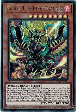 Sacred Fire King Garunix Sr En Ultra Rare St Edition Yu Gi Wang