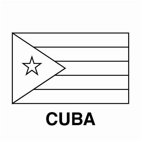 List Of Cuban Flag Coloring Pages