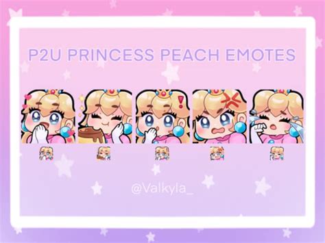 Super Princess Peach Emotes For Twitch Streamers Discord Kick