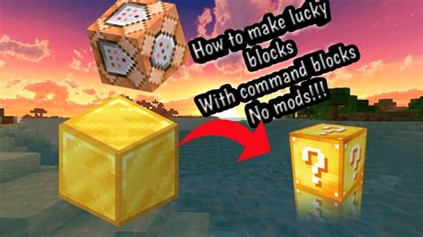 How To Make Lucky Blocks In Minecraft With Command Blocks 1 16 YouTube