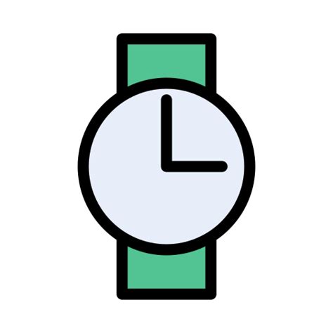 Wristwatch Vector Stall Lineal Color Icon