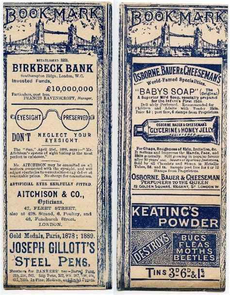 Birkbeck Bank Handmade Bookmarks Diy Book Markers Vintage Sheet Music