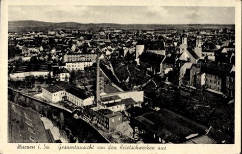 Ansichtskarte Postkarte Wurzen In Sachsen Gesamtansicht Akpool De