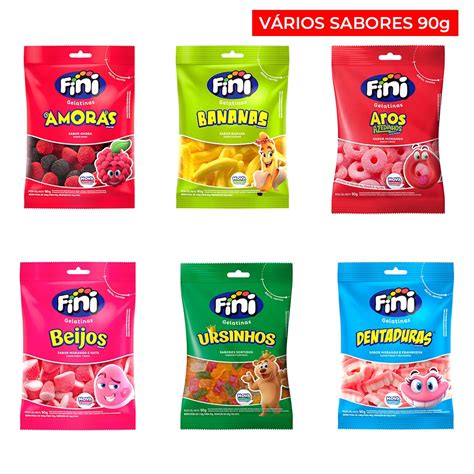 Fini Bala Gelatina 90g Vários Sabores Shopee Brasil