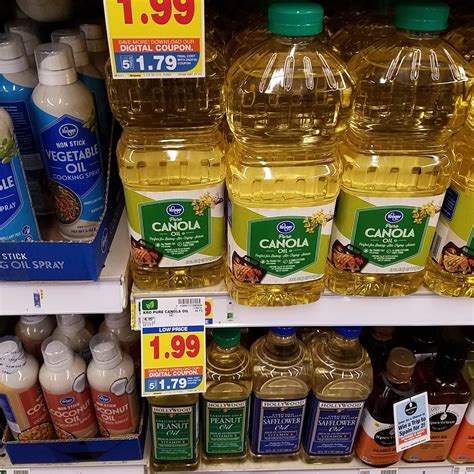 Kroger Canola Or Vegetable Oil Just 179 Kroger Couponing