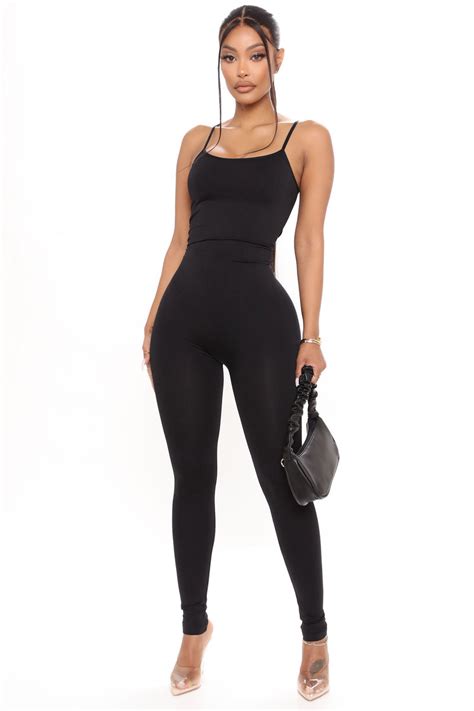 Stay Sexy Seamless Jumpsuit Black Fashion Nova Jumpsuits Fashion