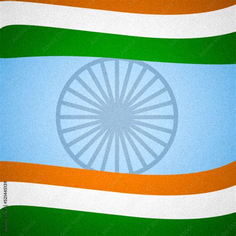 Indian Independence Day Concept Indian Flag With Grainy Texture