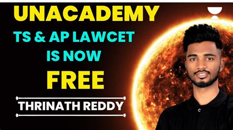 TS AP Lawcet 2023 Coaching Is Now FREE Thrinath Reddy YouTube