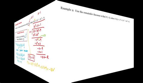 Math 1a 1b Pre Calculus Remainder Theorem Youtube