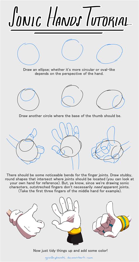 How To Draw Sonic Hands By Gisellephants On Deviantart How To Draw