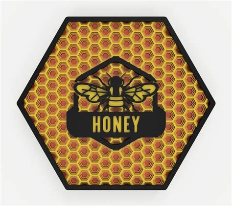 Panel Honey Bee Laser Cut Files Svg Dxf Vector Plans Laser Etsy