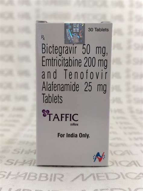 TAFFIC Bictegravir 50mg Emtricitabine 200mg Tenofovir Alafenamide