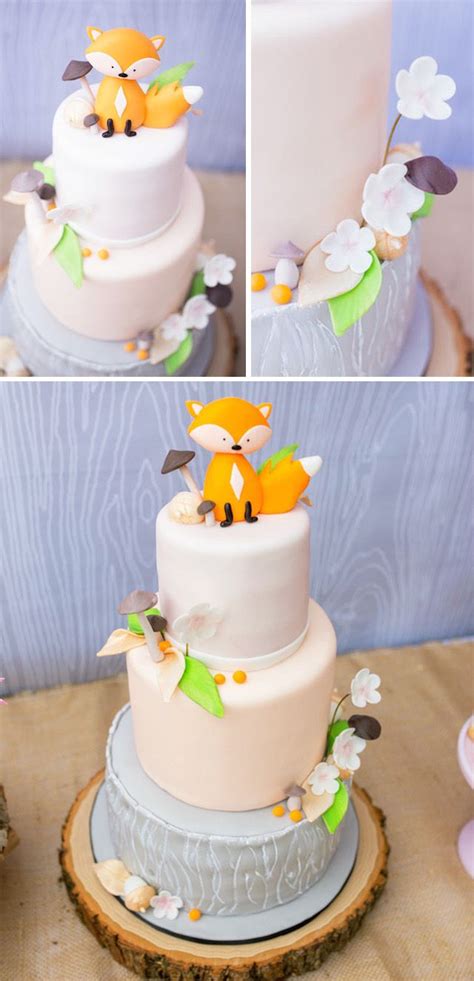 Foxy Baby, Foxy Mama Baby Shower - Project Nursery | Baby shower cakes ...