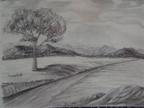 Imagenes De Paisajes Hechos A Lapiz Landscape Art Drawings Simple