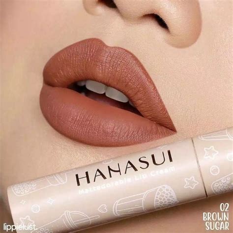 Jual Lipcream Hanasui Boba 02 Brown Sugar Shopee Indonesia