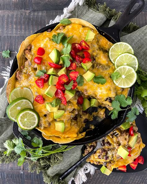 Green Chile Chicken Enchilada Bake