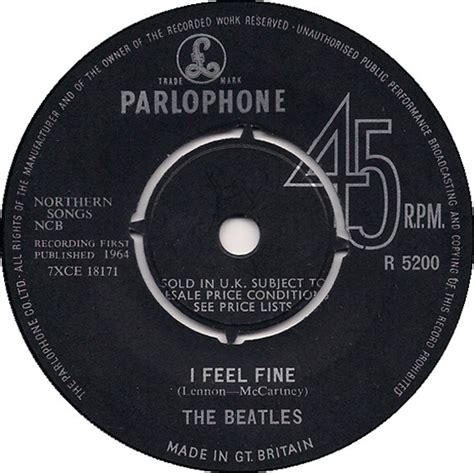 The Beatles I Feel Fine Vinyl 7 45 Rpm 2 More 1964 R3199149 Discogs