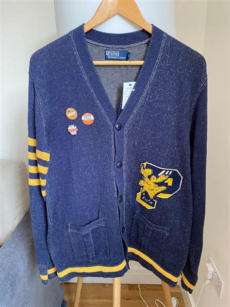 Aprender Acerca 55 Imagen Polo Ralph Lauren Letterman Cardigan