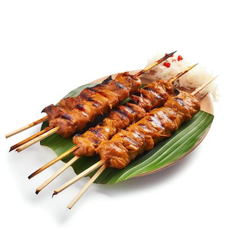 Premium Photo A Grilled Sate Lilit Traditional Balinese Minced