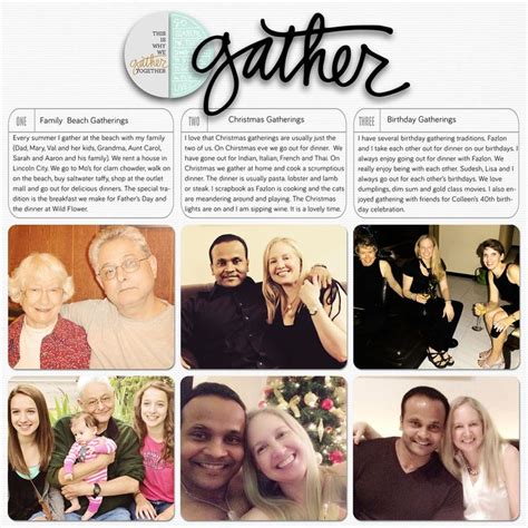 Ali Edwards | Gatherings | Birthday scrapbook layouts, Birthday ...