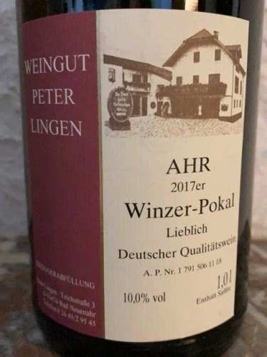 Weingut Peter Lingen Winzer Pokal Vivino Us