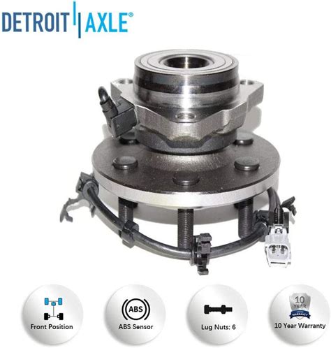 Pc Front Cv Axles Wheel Hub And Bearings Suspension Kit