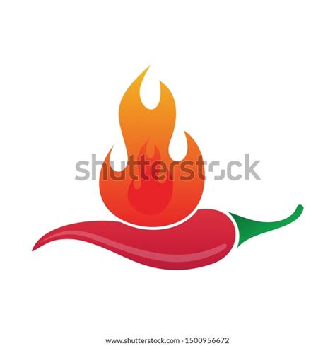 Chili Fire Clipart Logo Design Stock Vector (Royalty Free) 1500956672 ...