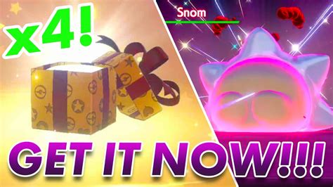 Limited Time Shiny Snom Max Raid Event More New Mystery Gifts In