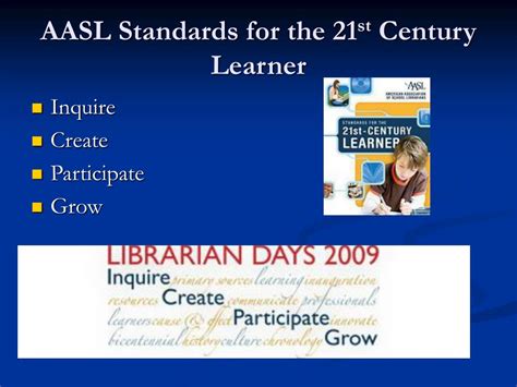 Ppt Aasl Standards For The St Century Learner Powerpoint