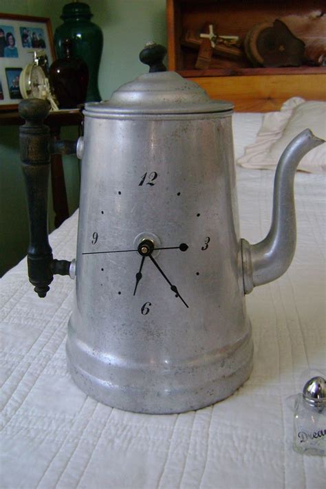 Upscaled Coffee Pot Clock By Sharon C Diy Clock Coffee Pot