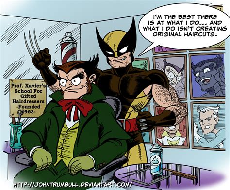 Wolverine At Barber School The Line It Is Drawn 101 Superhero 101