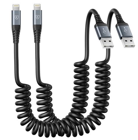 Amazon Cable Lightning En Espiral Cable De Carga Para Iphone De