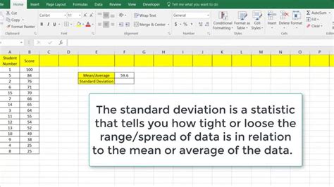 A Quick And Easy Way To Calculate Standard Deviation In Excel Standard Deviation Excel Page