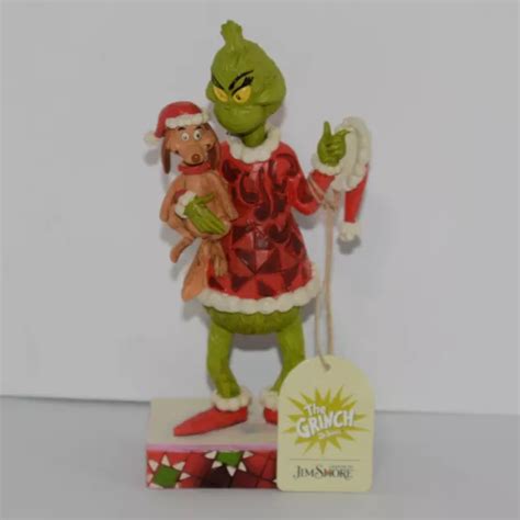 Jim Shore The Grinch Grinch Holding Max Under Arm Figurine 6006570