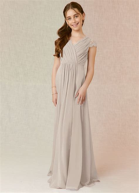 Frost Azazie Veda Jbd Junior Bridesmaid Dresses Azazie