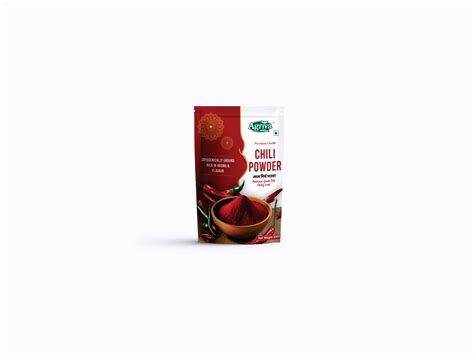 Red Chili Powder Pouch Design Behance