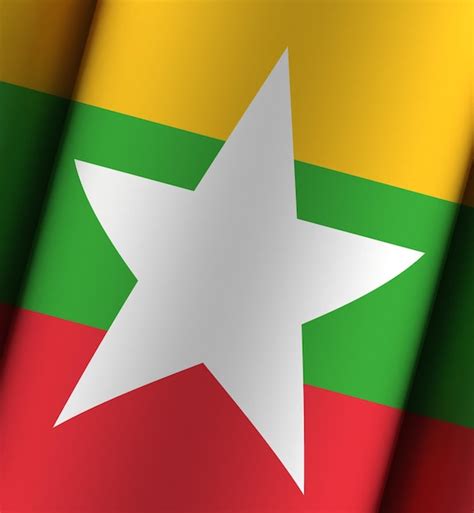 Premium Photo Myanmar Flag Dramatic Background Full