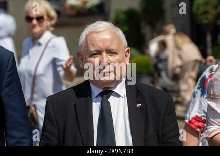 MP PiS Former Deputy Prime Minister Jaros Aw Kaczynski Seen During The