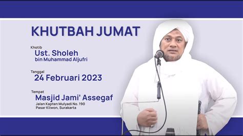 Kajian Pagi Ustadz Hanif Bin Sholeh Maulachela Masjid Jami