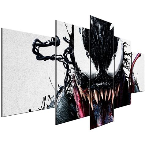 Venom 9 Movie 5 Panel Canvas Art Wall Decor Canvas Storm