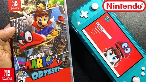 Super Mario Odyssey Unboxing And Gameplay Nintendo Switch Lite