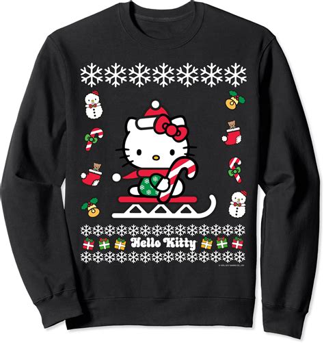 Amazon.com: Hello Kitty Ugly Christmas Sweater : Clothing, Shoes & Jewelry