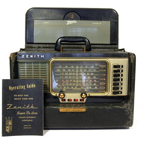 1963 Zenith Super Deluxe Trans Oceanic Portable Radio Ebth