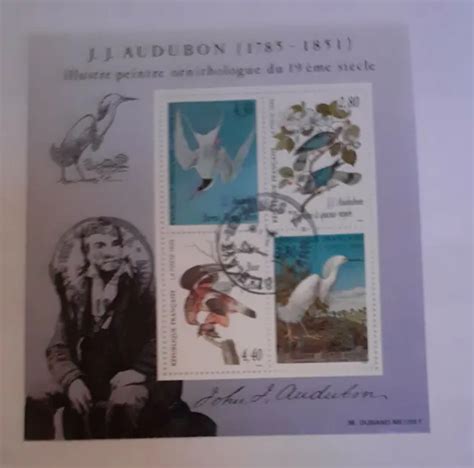 Timbre De France Bloc Feuillet N Audubon Oiseaux Eur