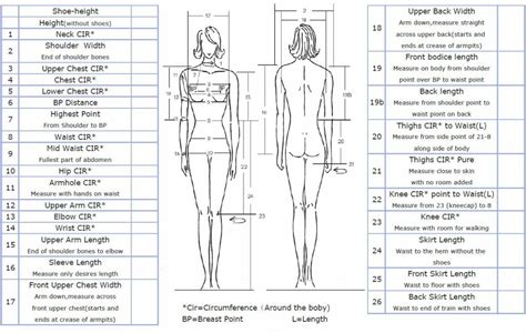 Measurement Guide Lililala Vietnam Custom Made Wedding Dress