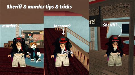 (Mm2) sheriff & murder tips & tricks - YouTube