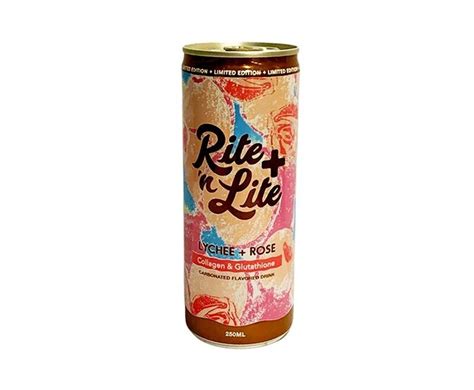 Rite N Lite Lychee Rose Collagen And Glutathione Carbonated Flavored