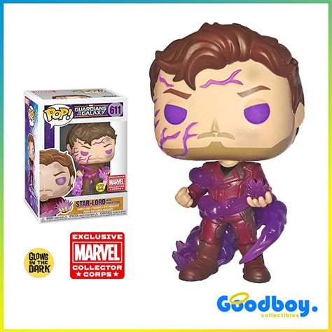 Funko Pop Guardians Of The The Galaxy Star Lord With Power Stone